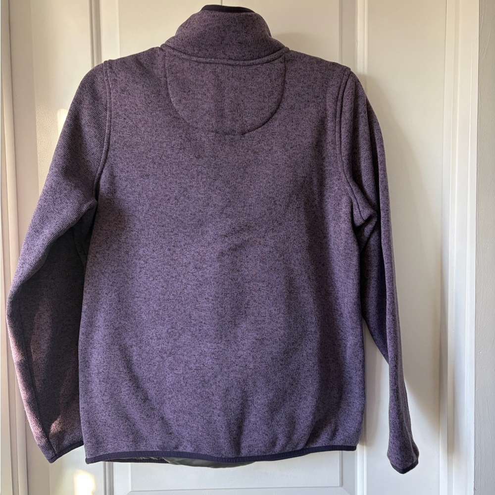 L.L. Bean Purple Sweater Fleece Pullover - Picture 3 of 6